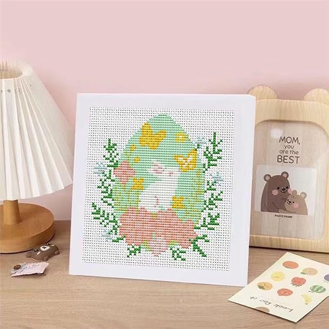 Tiwabb Cross Stitch Kits for Adults Beginners, Easter Egg Cross Stitch Kits - Image 7