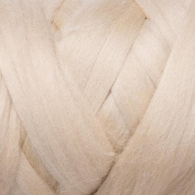 Colored Natural Wool roving, 1 lb. Best Wool - Image 2