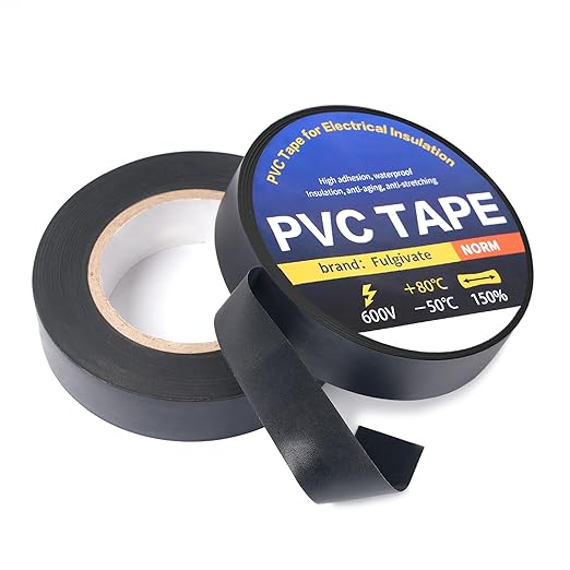 4 Pack Black Electrical Tape，0.70 in x 72ft，Waterproof High Temperature Electric Tape Weatherproof Home Outdoor Multipurpose Insulating Wire Wrapping