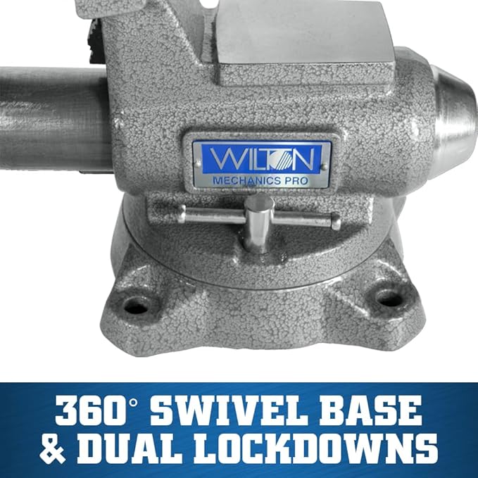 Wilton Mechanics Pro Bench Vise, 4-1/2" Jaw Width, 4" Jaw Opening, 3-1/2" Throat (Model 845M)