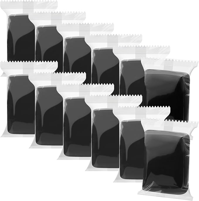 Air Dry Clay, 6.3OZ Black Molding Clay, Soft Modeling Clay by WOLWEFA
