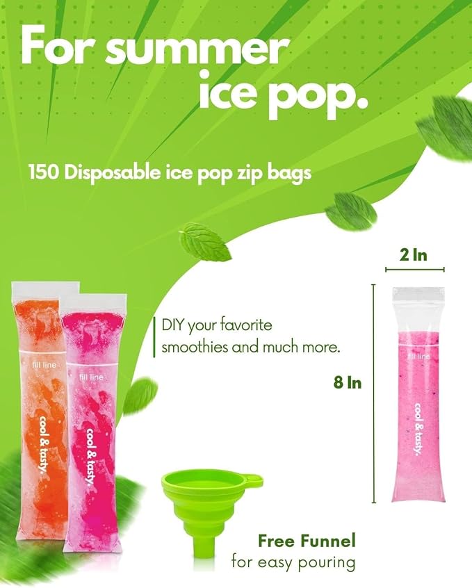 ANSMIO 150 Disposable Popsicle Mold Bags - Image 3
