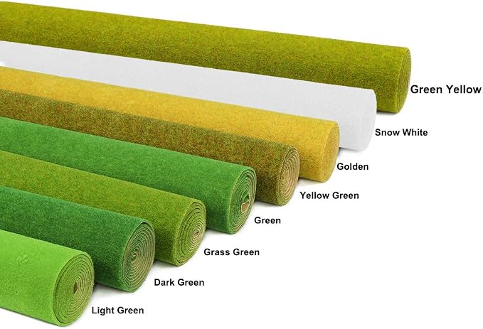 CP134 Artificial Model Grass Mat Trains Golden Yellow Golden Autumn Landscape - Image 5