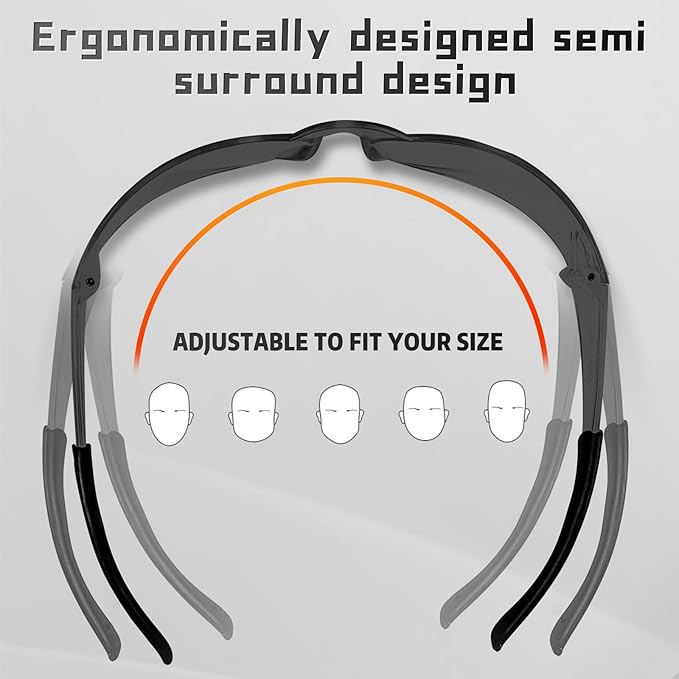Clear Safety Glasses Bulk of 50,ANSI Z87.1 Impact Resistant Lens Eye Protection for Lab,Construction