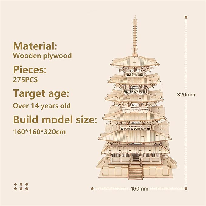 Rowood 3D Puzzles for Adults, Wooden Model Kits for Adults to Build, Gift on - Image 3