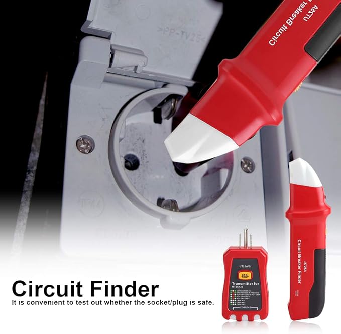 Circuit Breaker Finder, Professional Circuit Breaker Finder Sensitivity Adjustable Socket Tester Diagnostic Tool