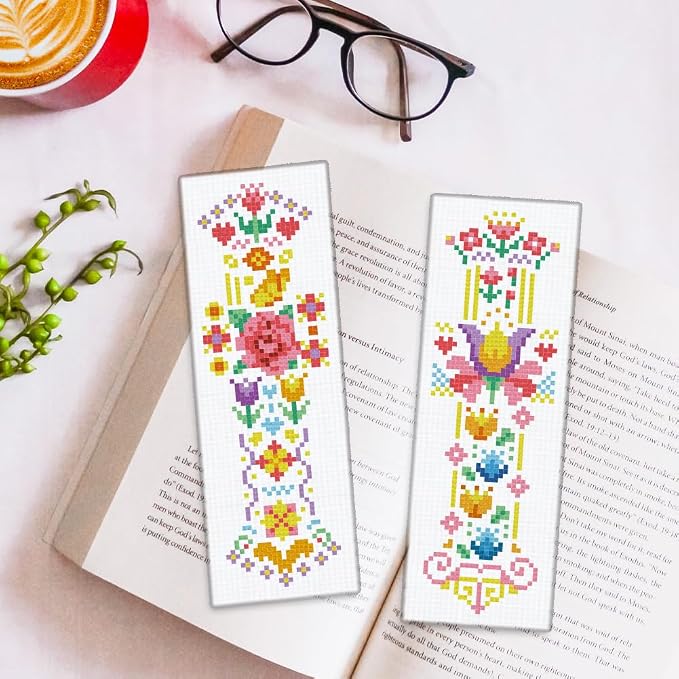 ORIGACH 6 Pcs Cross Stitch Bookmark Kit - Image 5