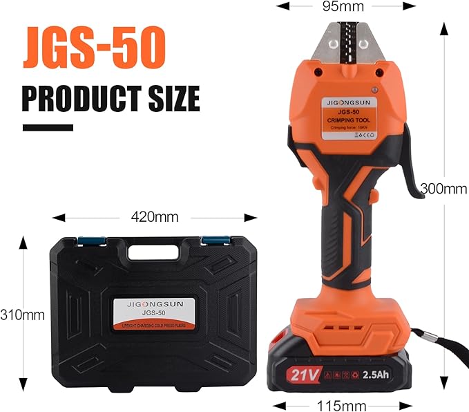 Electric Crimping Tool and Electric Wire Crimper for Heat Shrink, Terminal, and Micro Crimping Tool Kit with Pre-insulated, Tubular, Non Insulated Connectors