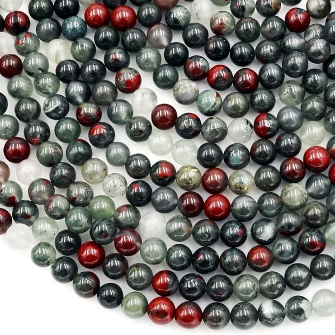 Zenkeeper 108 Pcs African Bloodstone Beads by Zenkeeper