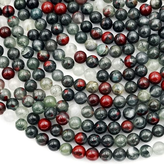 Zenkeeper 116 Pcs African Bloodstone Beads by Zenkeeper
