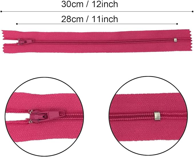 12 Inch Zippers, DOITEM 72 pcs 30cm/12 Inch Zippers - Image 3