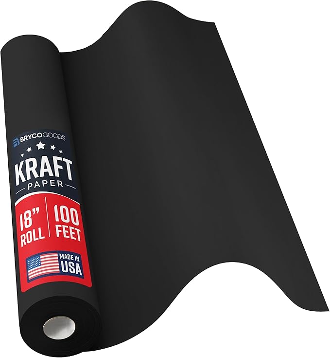 Bryco Goods Black Kraft Paper Roll by BrycoGoods