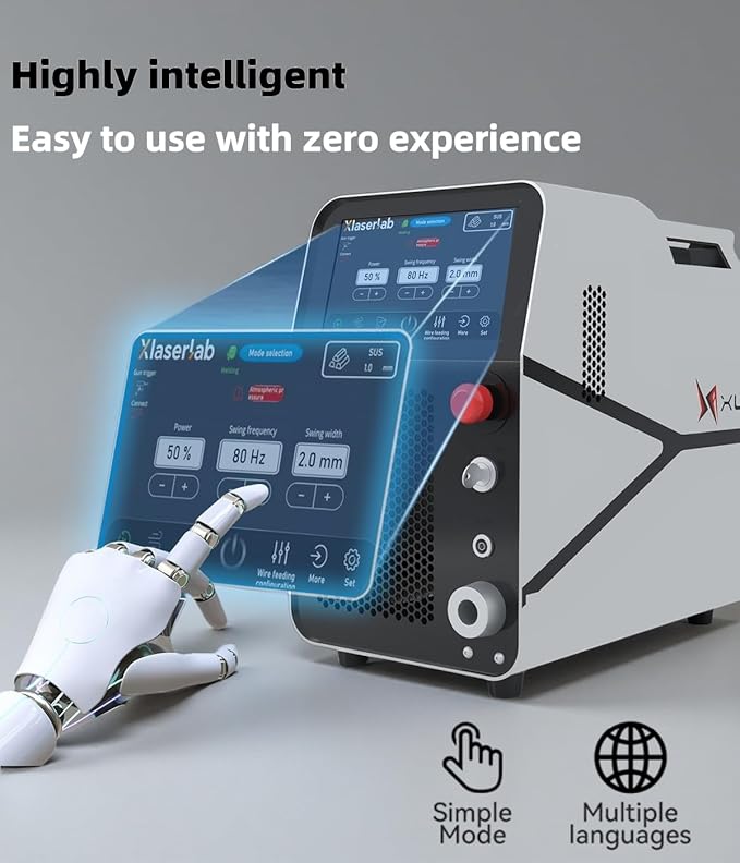X1pro 700W Laser Welding Machine – 6-in-1 Handheld Fiber Laser Welder for Welding, Cutting, Cleaning, Rust Removal, Underwater Welding & CNC Retrofit – Equipped with Auto Wire Feeder