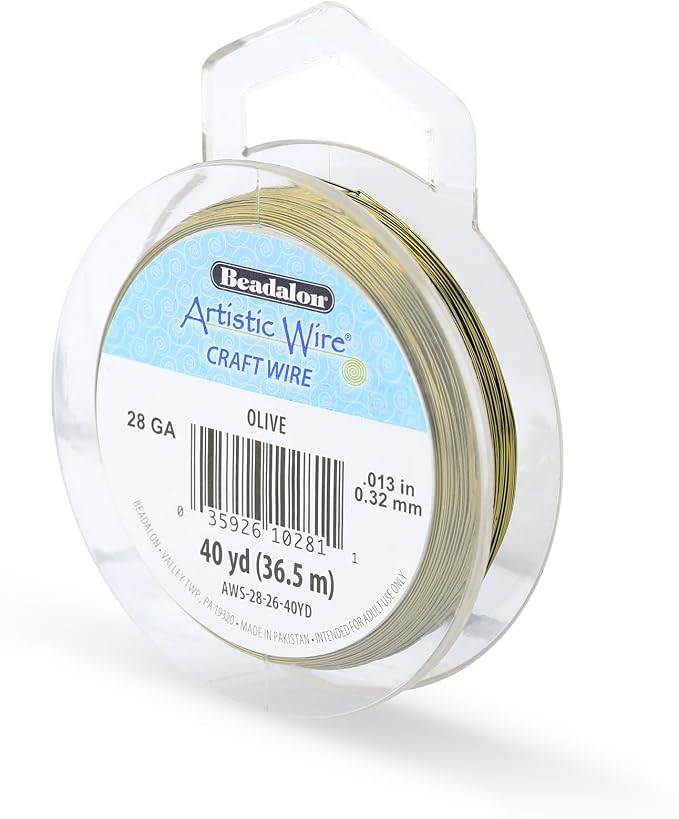 Artistic Wire, 28 Gauge Tarnish Resistant Colored Copper Craft Wire, 40 yd by Unknown