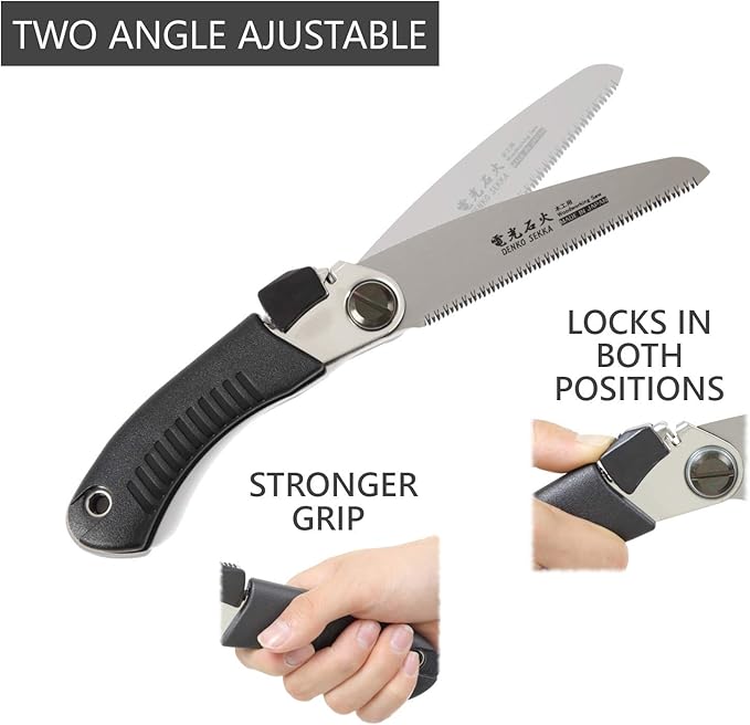 Woodking Saw+2 Blade set (Flush cut, Pruning) Japanese Pull Saw for Woodworking and Wood Craftsmanship, Long Handle with Precision Blade and(Woodking Saw+2 Blade set (Flush cut, Pruning))