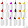 18PCS Precision Needle Tip Glue Applicator Bottles, 6 Color 30ML/1 OZ Fine by YEAJOIN