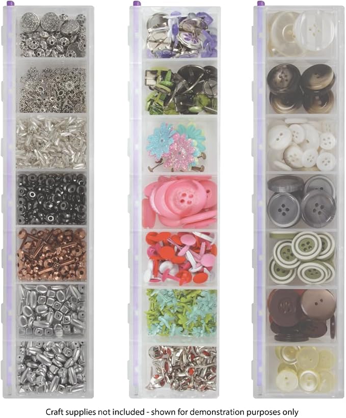 Craft Mates Craft & Sewing Supplies Organizer, 14 Locking Compartments - Image 6
