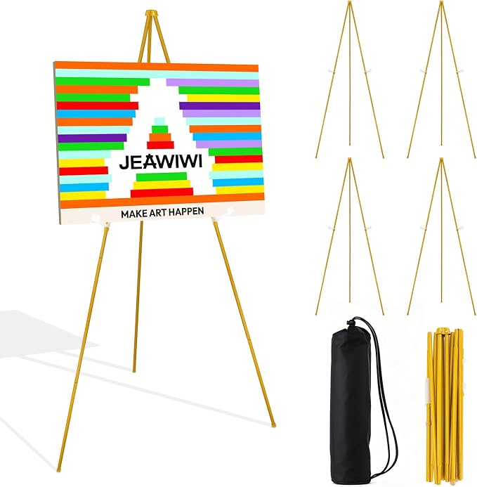 JEAWIWI 5PCS Golden Easel Stand by JEAWIWI