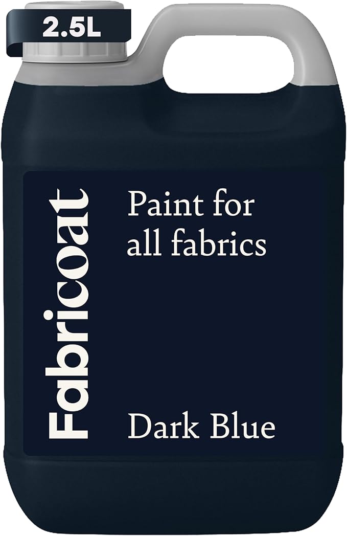 Fabricoat Dark Blue Fabric Upholstery Paint & Dye | 2500ml / 85 fl oz | Restore by Fabricoat