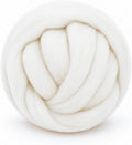 1.76oz Wool Roving: Needle Felting Wool White Roving Wool Felting Supplies Pure by Gipony