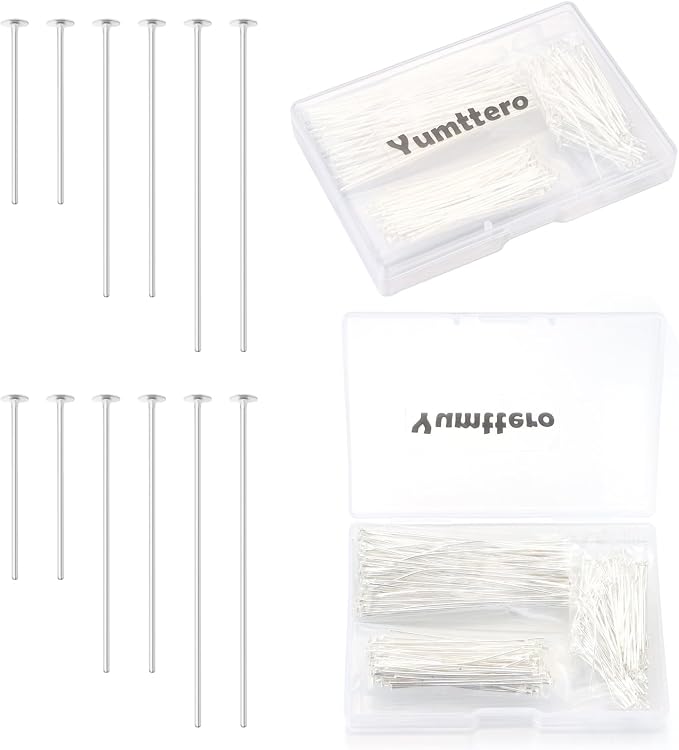 400 PCS 30mm 50mm 70mm Mixed Length Head Pins by Yumttero