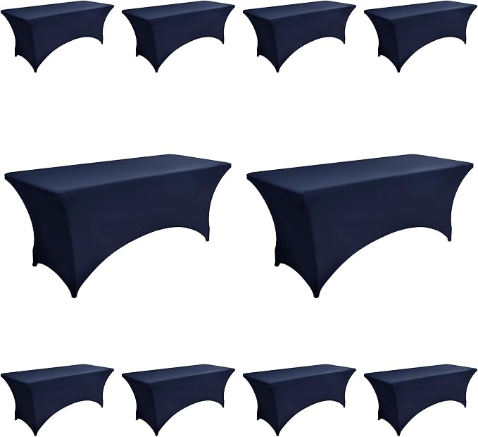 10-Pack 6ft Spandex Table Covers by Unknown