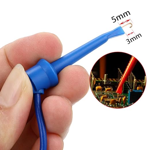 Sumnacon 39 Inch Multimeter Test Lead Set - 5 Pcs Stackable Banana Plug to Test Hook Wire Cable Kit with Protective, Flexible Wire Leads for Electrical Testing 500V/5A