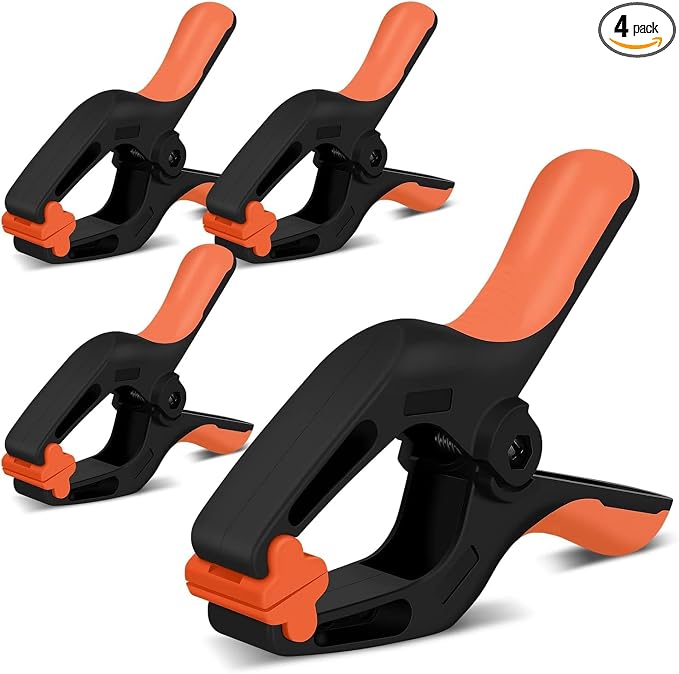 HORUSDY 4-Pack Spring Clamps Heavy Duty, 7-inch Large Plastic Clamps by HORUSDY