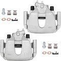 cciyu Front Left & Right Brake Calipers Assembly w/Bracket 18B4948 18B4949 2004 2005 2006 2007 For Ford For Focus