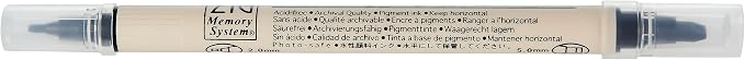 Zig Memory System Calligraphy Dual Tip Marker, Pure Black Pack of 6 - Image 2