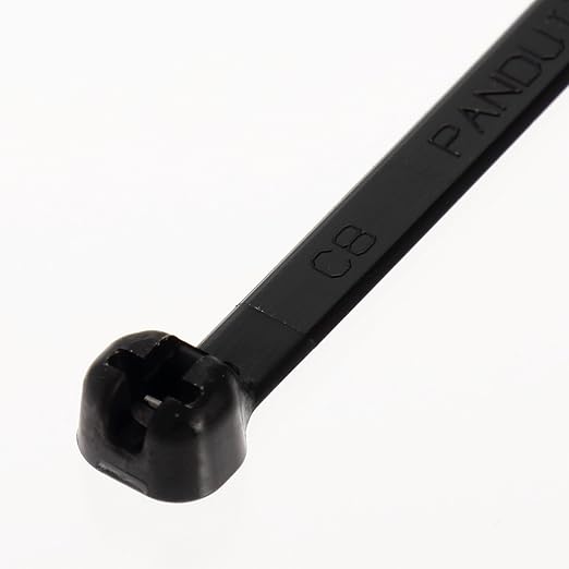 Panduit BT1M-M0 Cable Tie, Metal Barb, Miniature, Weather Resistant Nylon 6.6, 4.0-Inch Length, Black, (1,000-Pack)