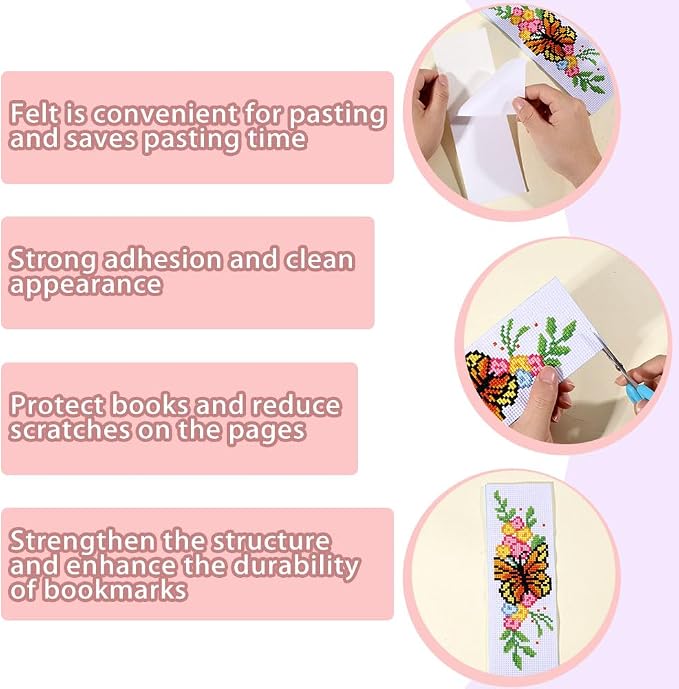 ORIGACH 6 Pcs Cross Stitch Bookmark Kit - Image 5