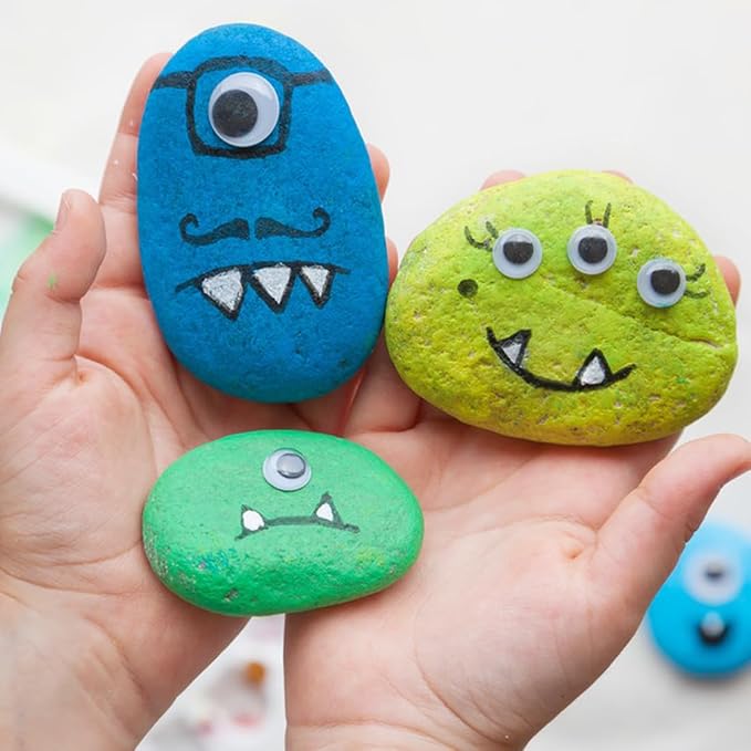YISZM Large Rocks for Painting, 3-4 Inches Flat Smooth Painting Stones for DIY - Image 6
