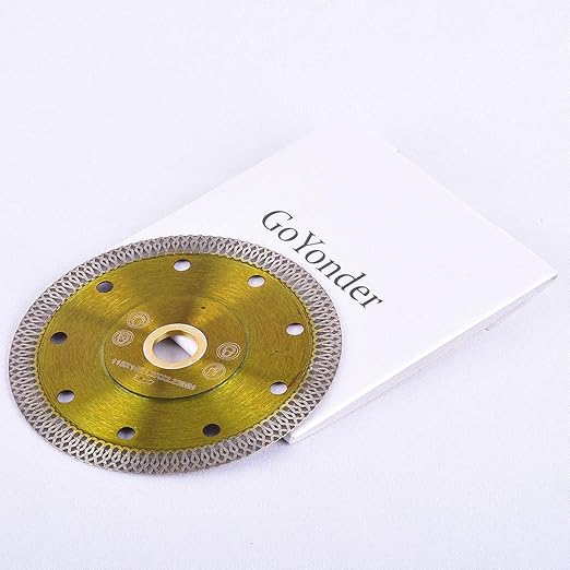 GoYonder 4.5 Inch Super Thin Tile Saw Blade, Diamond Blade for Angle Grinder, Dry Wet Tile Blade for Ceramic Tile, Concrete, Granite Cutting