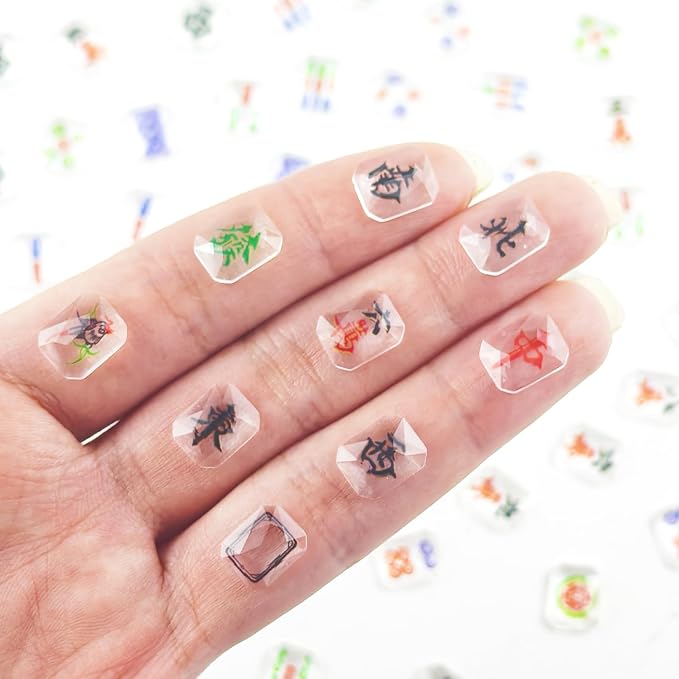 200 Pieces Tiny Mahjong for Dollhouse Miniatures Resin Things for Crafts Mini - Image 2