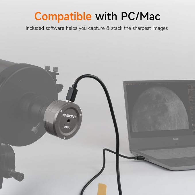 SVBONY SC715C Telescope Planetary Camera, 1.45μm Micro Pixel IMX715 Color - Image 8