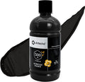 Artecho Mars Black Acrylic Paint 500ml / 17oz Large Bottle | Semi Glossy Finish by Artecho