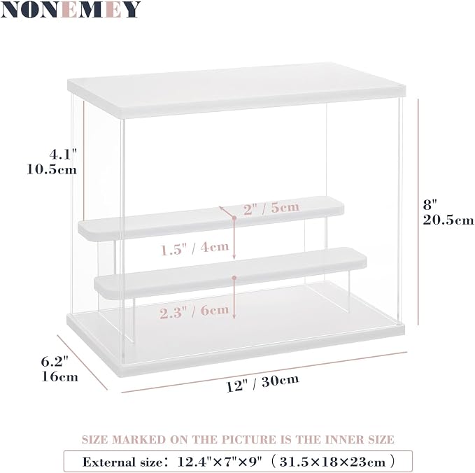 NONEMEY LED Acrylic Display Case, 3 Tier Display Case - Image 4