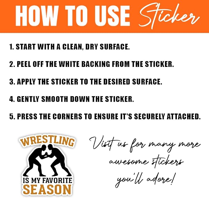 MAIANEY | 10PCS Wrestling Stickers Pack 3 Inch - Image 5