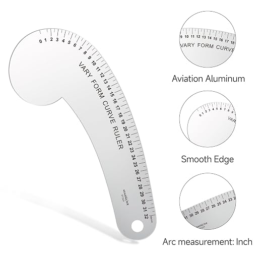 KEARING 32CM French Curve for Pattern Making, Vary Form Curve Ruler | Aviation - Image 5