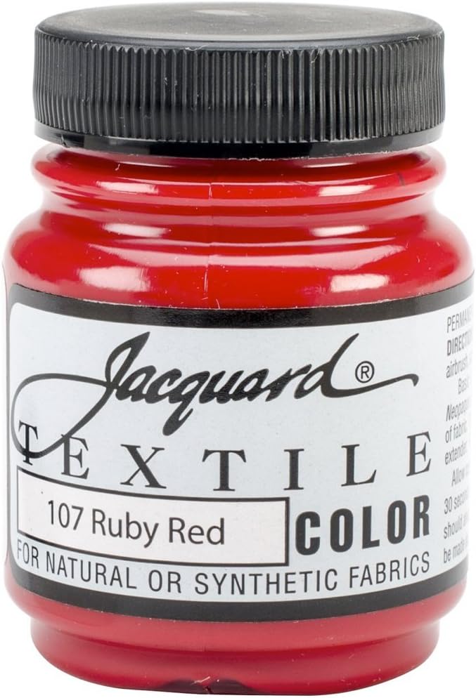 Jacquard Fabric Paint 2.25 Oz Ruby Red by Jacquard