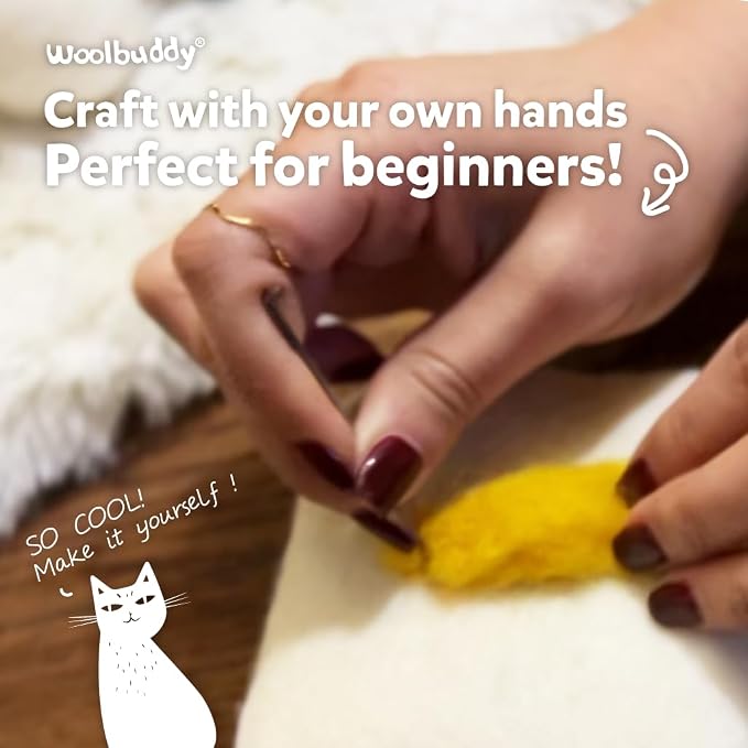 Woolbuddy Needle Felting Kit for Beginner Adults, Starter Set - Image 5