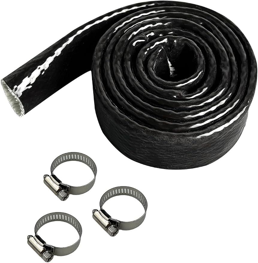 YAMAKATO 5/8" ID Heat Shielded Fire Thermo Armor Fire Sleeve Silicone Coated by YAMAKATO