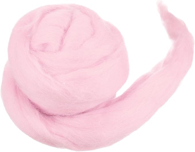 MECCANIXITY Wool Roving Yarn Soft Felting Wool 50g/1.76oz Pure Chunky Roving by MECCANIXITY