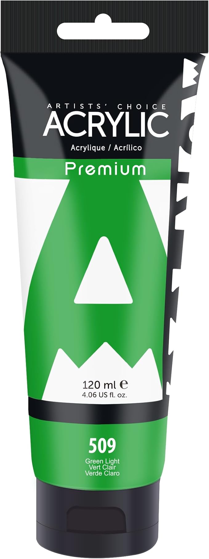 AUREUO Green Light Acrylic Paint, 4 Fl Oz / 120ml Single Tube, Rich Pigment Art by AUREUO
