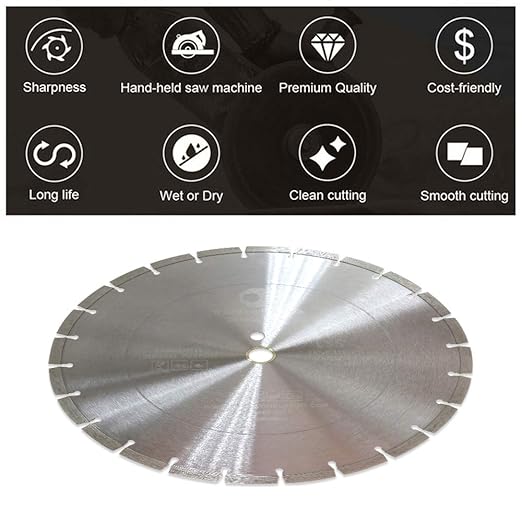 LSS 12 Dry or Wet Cutting General Purpose Power Saw Segmented Diamond Blades for Concrete Stone Brick Masonry (Factory Direct Sale) (10pcs)
