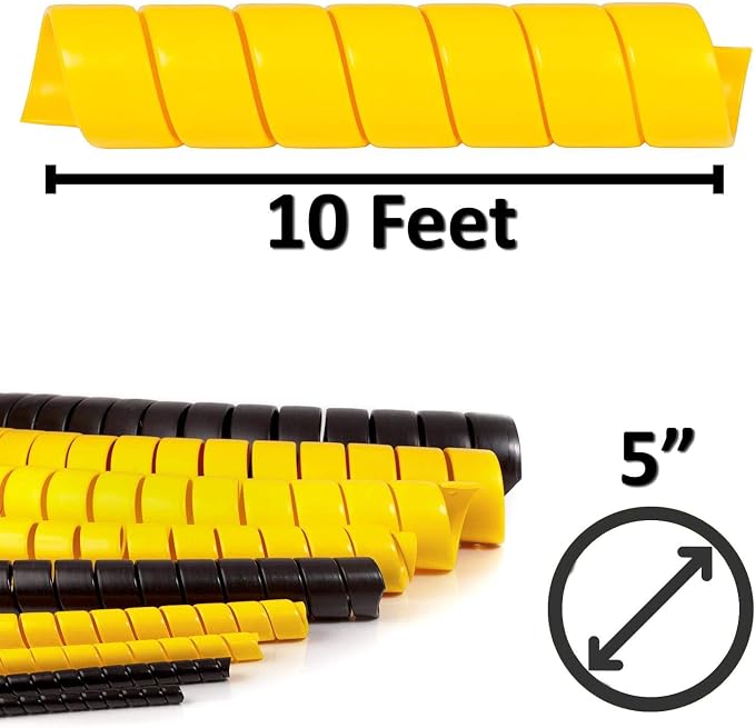 Electriduct 5 Inch Heavy Duty Spiral Wrap HDPE Flexible Plastic Cable Sleeve - Image 3