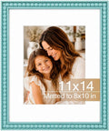 Solid Wood 11x14 Picture Frame Beaded Frame by QOTIB