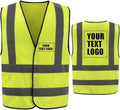 AYKRM 12 colour High visibility viz vest hi vis viz reflective work construction safety vest (XS-8XL)