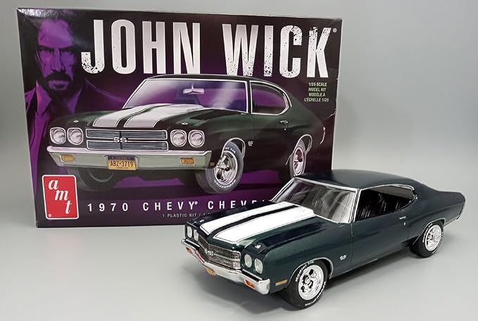 AMT 1970 Chevy Chevelle John Wick 1:25 Scale Model Kit - Image 5